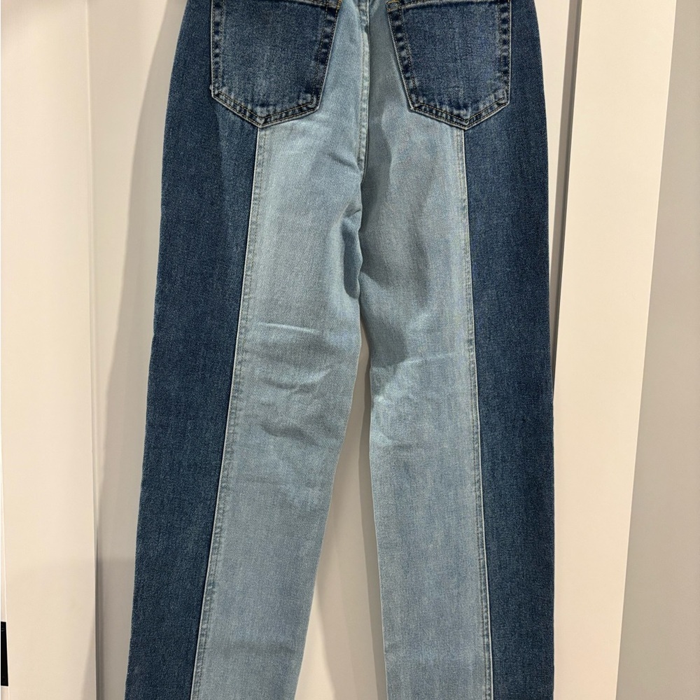 Two-Tone Blue Women's Jeans